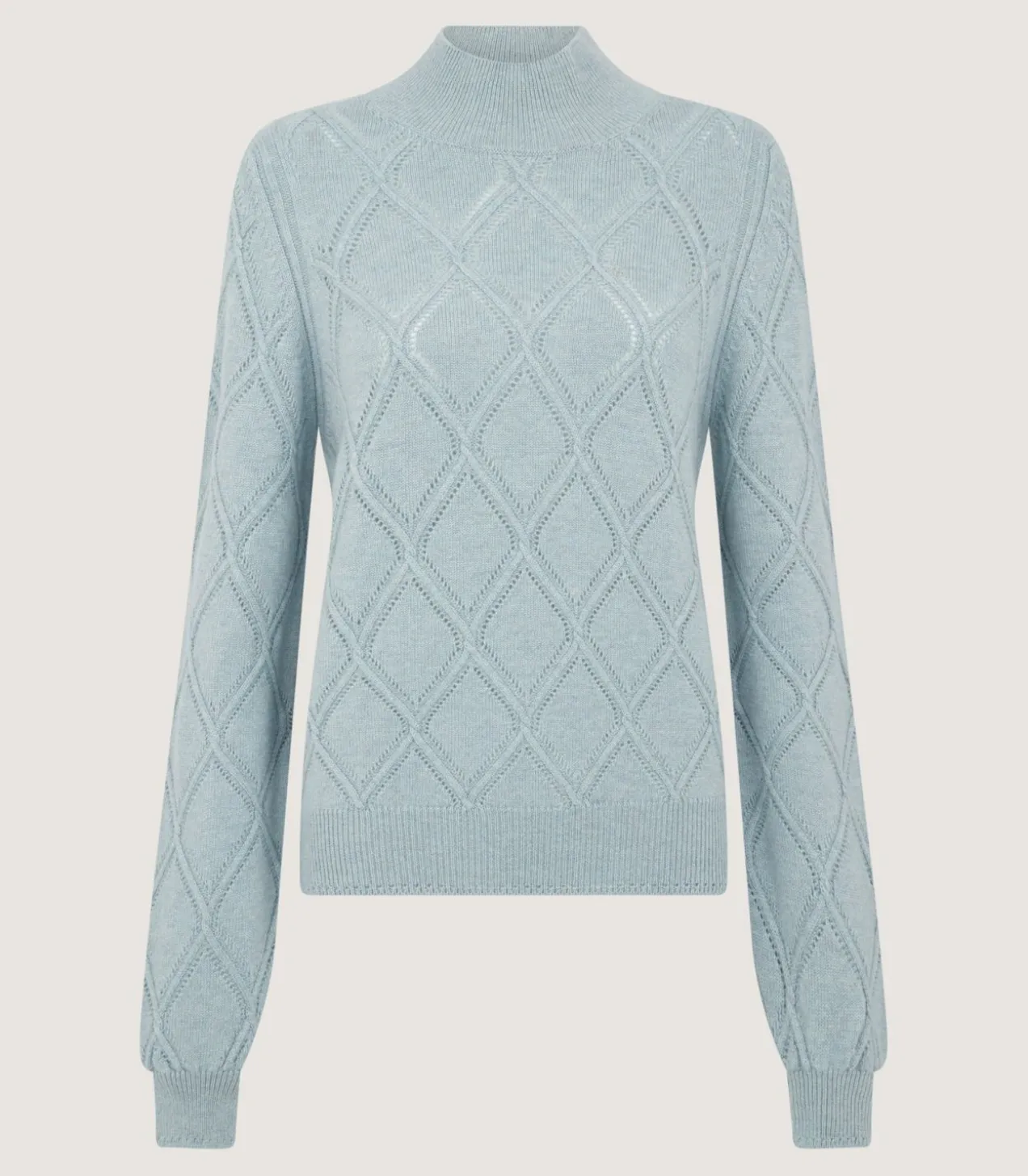 Women'S Cashmere Cable Sweater In Pine Green