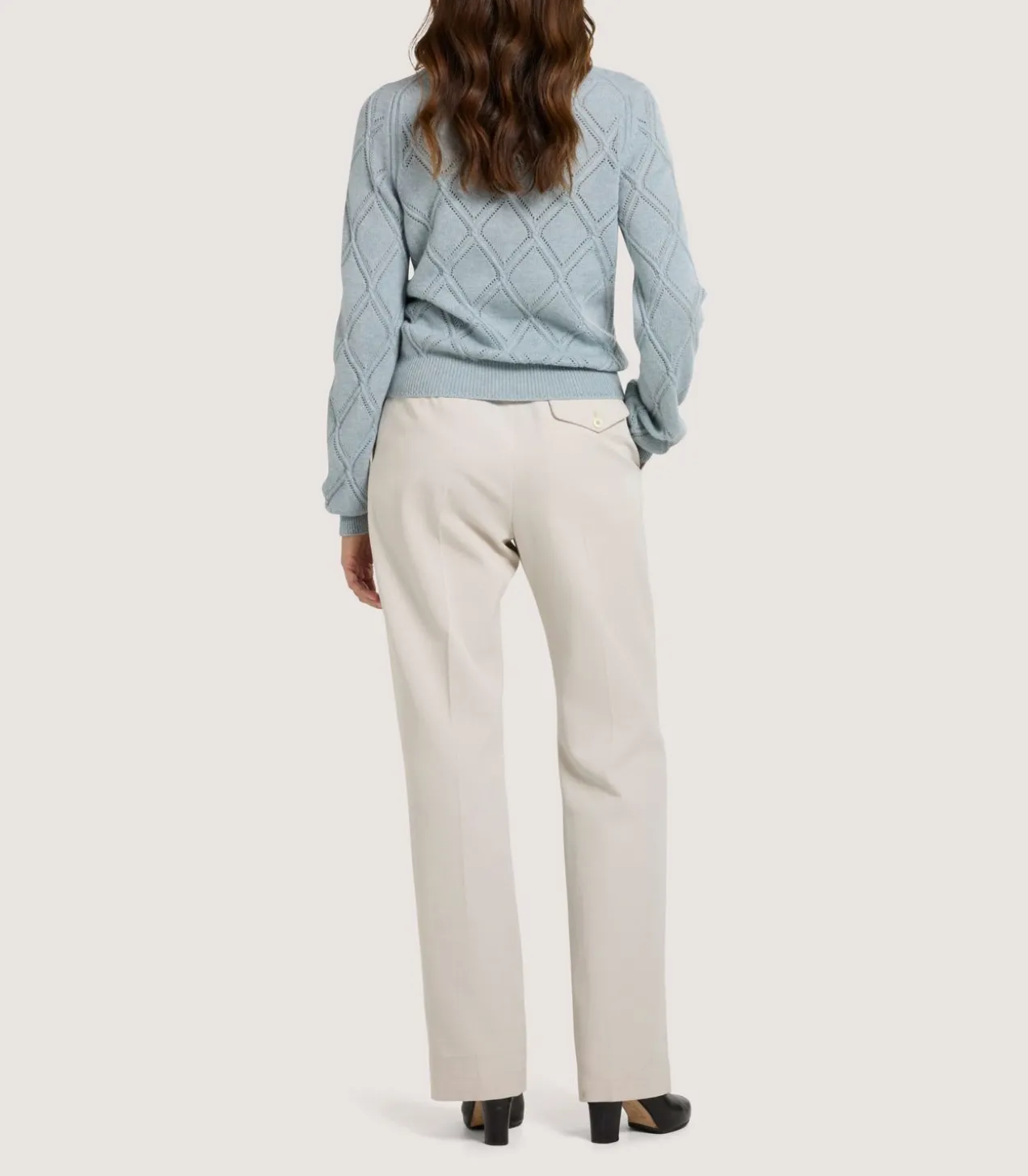 Women'S Cashmere Cable Sweater In Pine Green