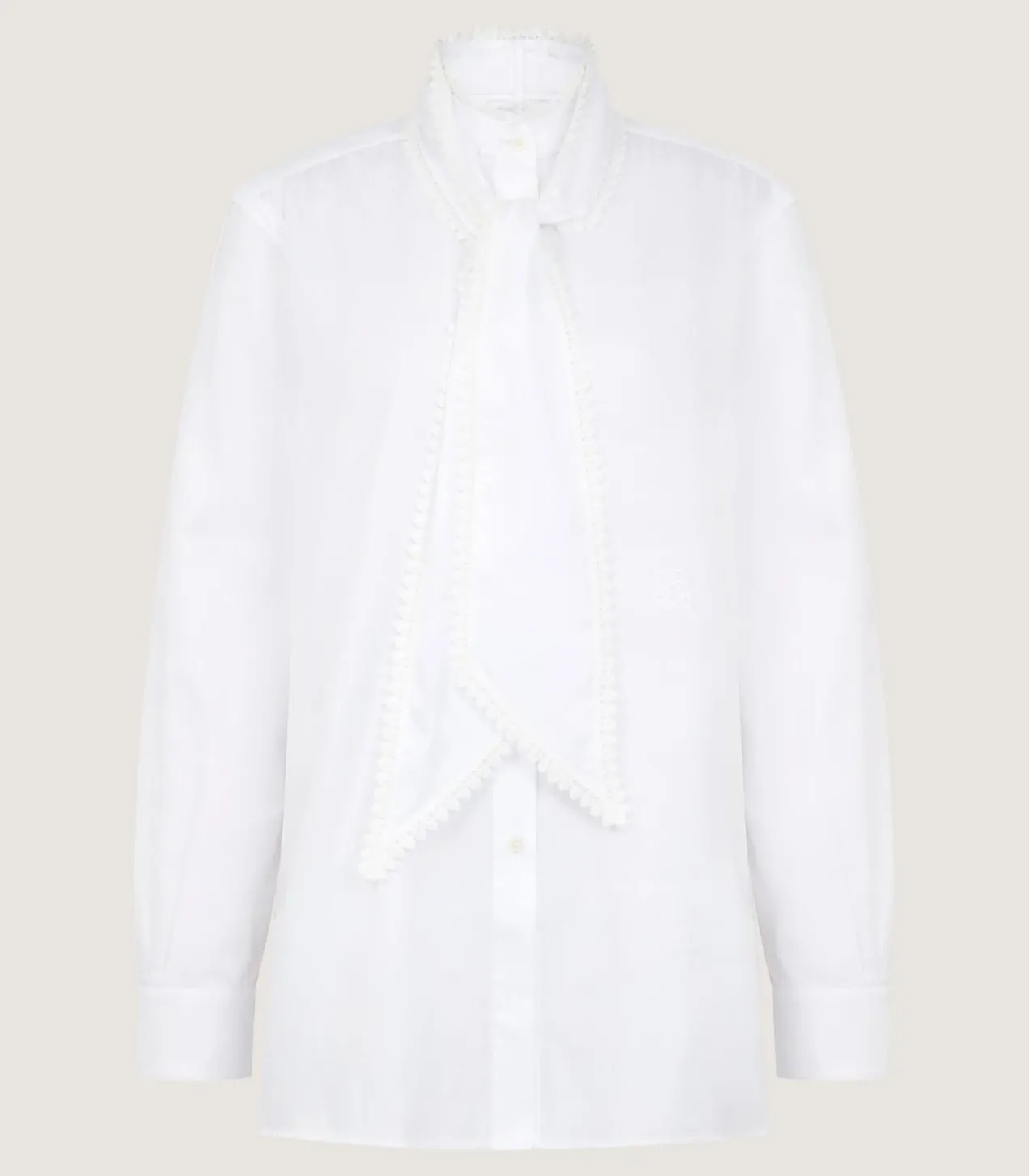 Women'S Lace Stand Collar Shirt