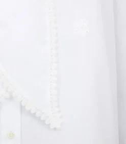 Women'S Lace Stand Collar Shirt