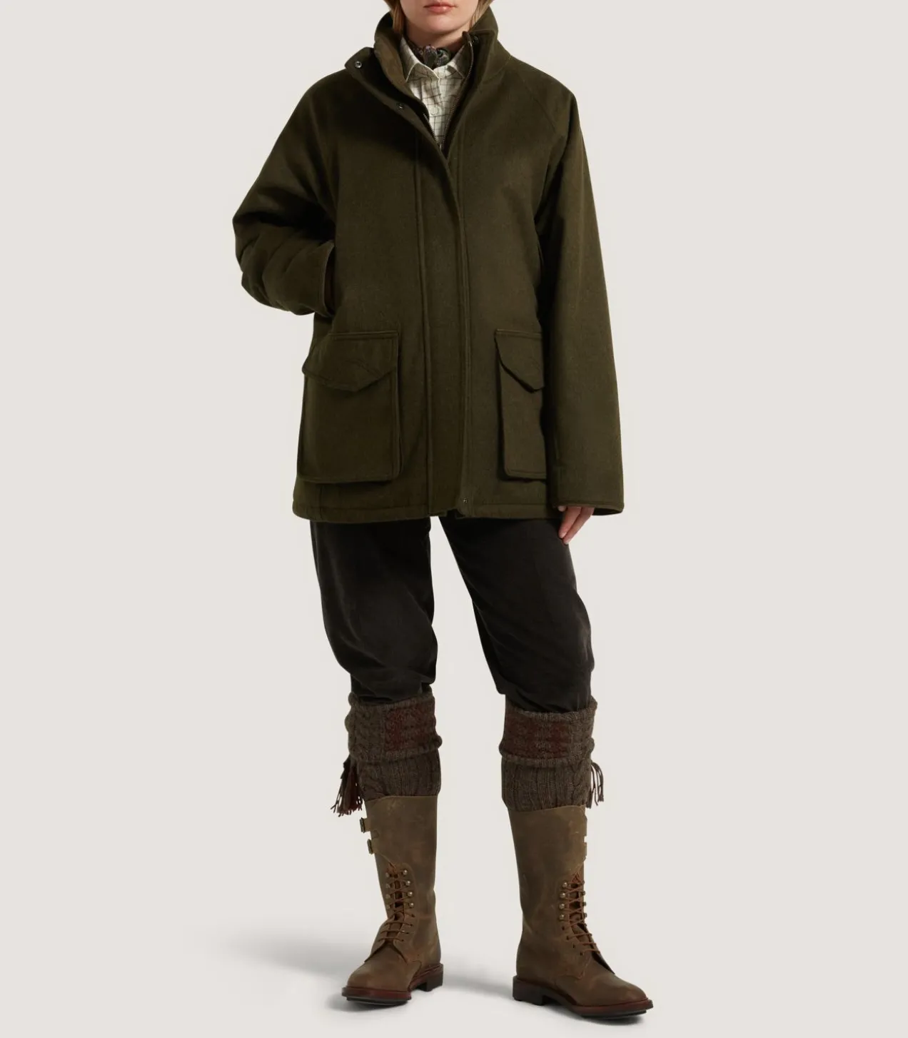 Women'S Loden Raglan Field Coat