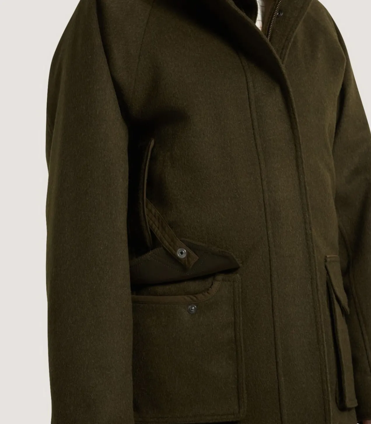 Women'S Loden Raglan Field Coat