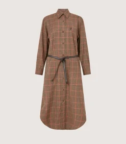 Women'S Merino Country Check Shirt Dress
