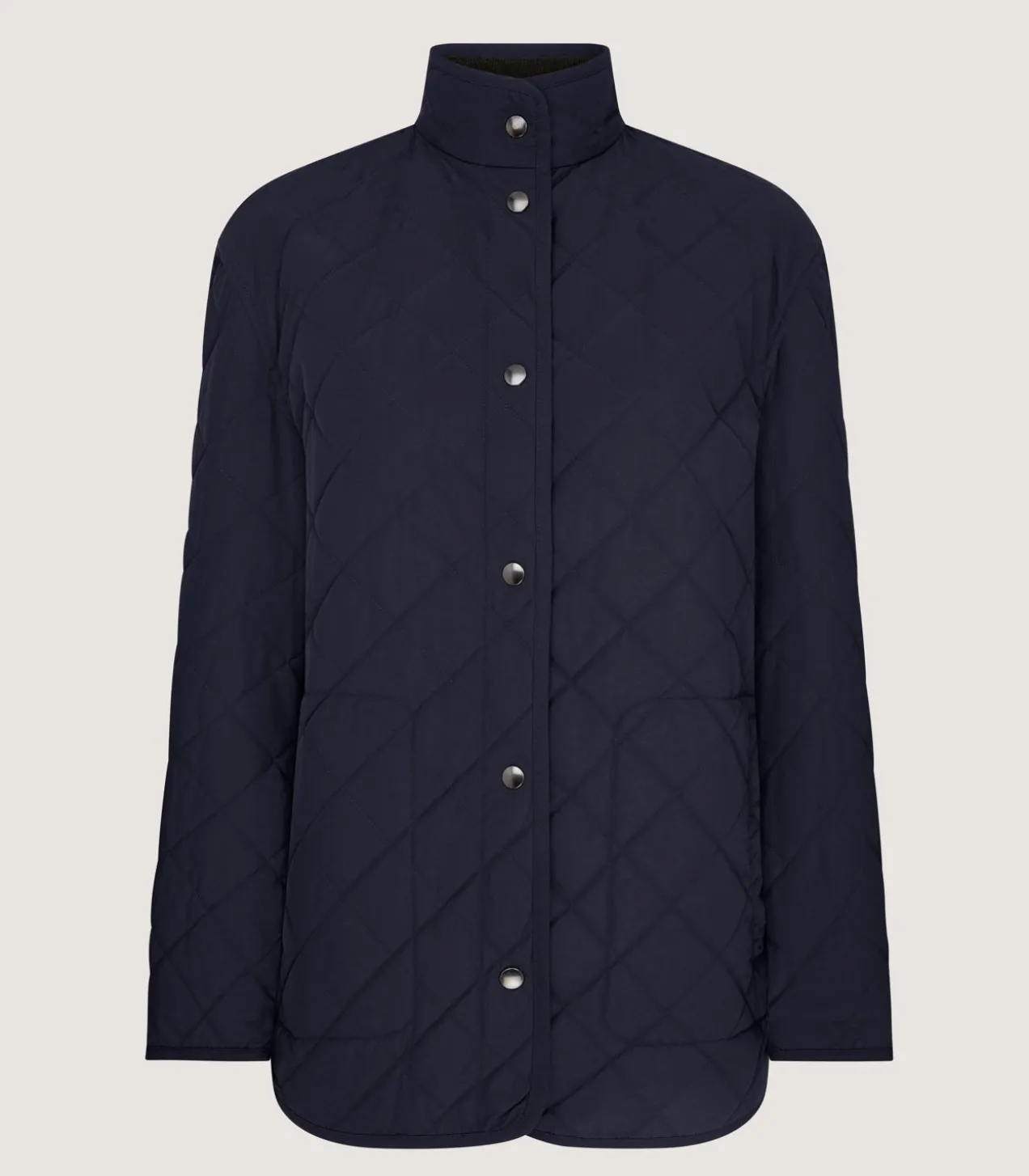 Women'S Navy Quilted Purdey Jacket
