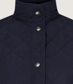 Women'S Navy Quilted Purdey Jacket