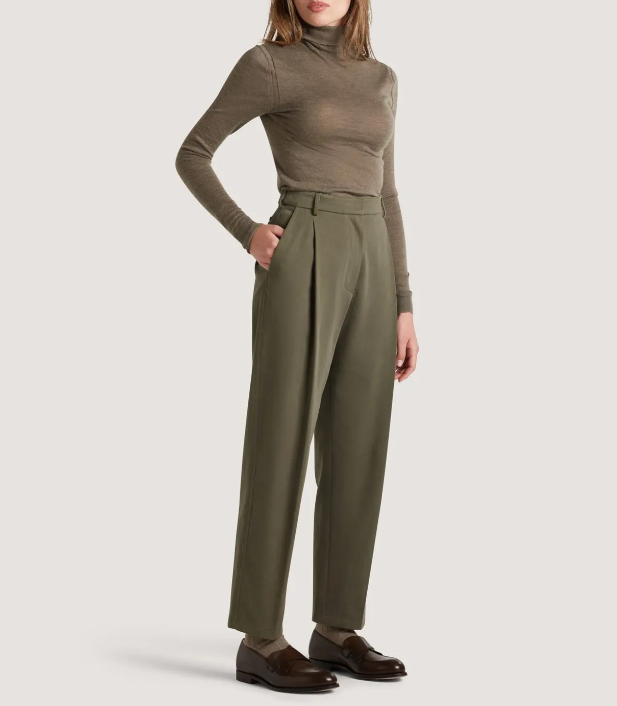 Women'S Single Pleat Trouser
