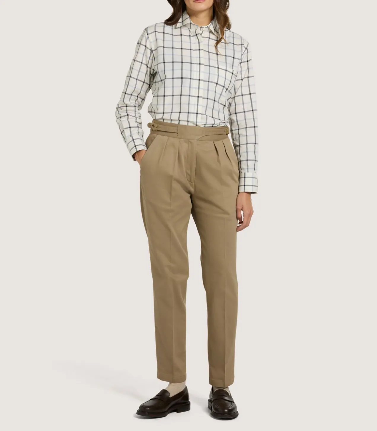 Women'S Summer Sporting Windowpane Shirt