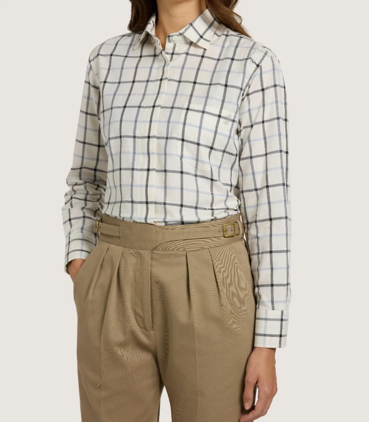 Women'S Summer Sporting Windowpane Shirt