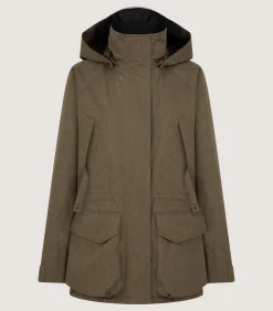 Women'S Technical Lancashire Field Coat In Drab
