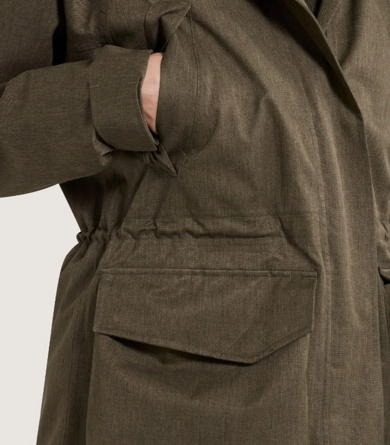 Women'S Technical Lancashire Field Coat In Drab