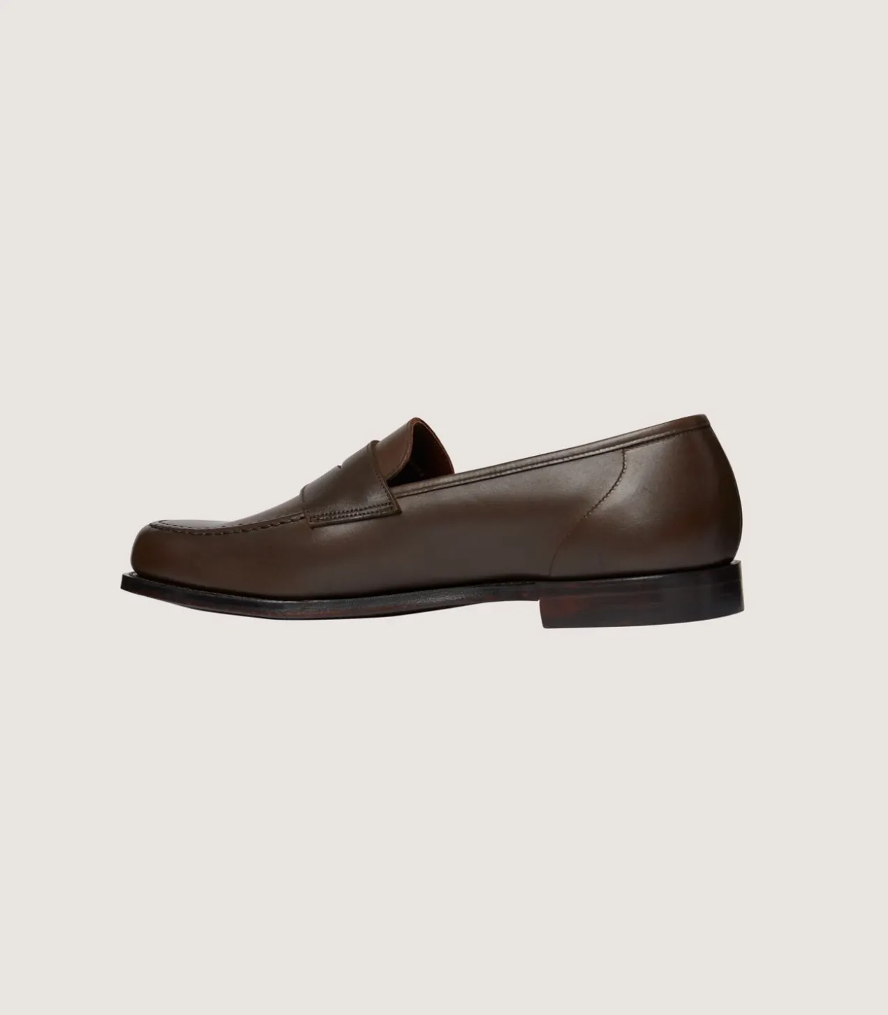 Women'S Unlined Waxed Penny Loafers With Superflex Leather Sole